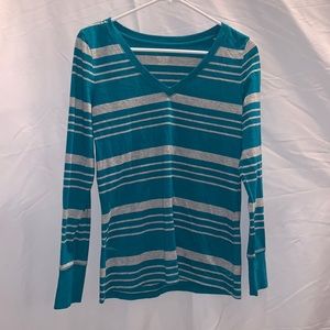Striped long sleeve top